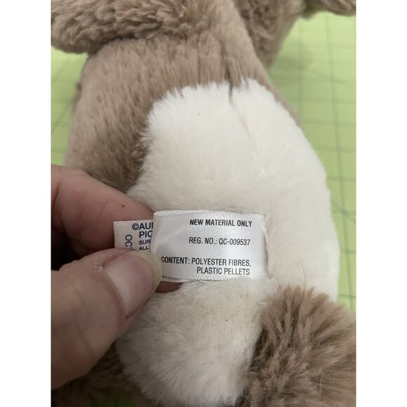 Aurora Flopsie Gemini Goat Plush Brown Huggable Lovey Stuffed Animal 12 Inch - Picture 10 of 12